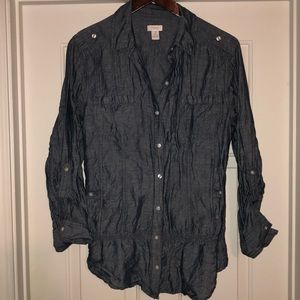 Chico’s Chambray/ Denim Shirt